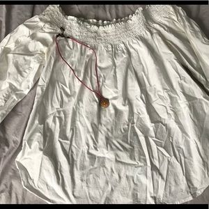 White Off-the-Shoulder Top